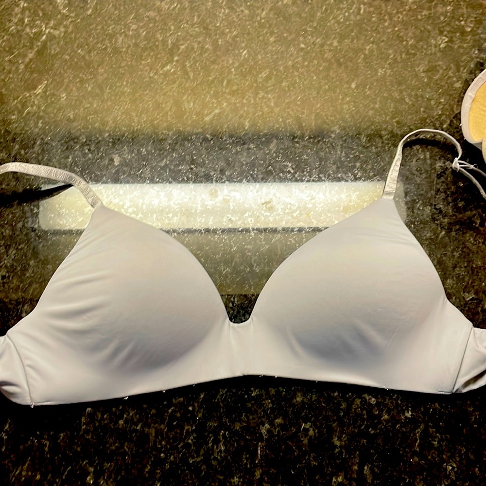 Baby blue bra
